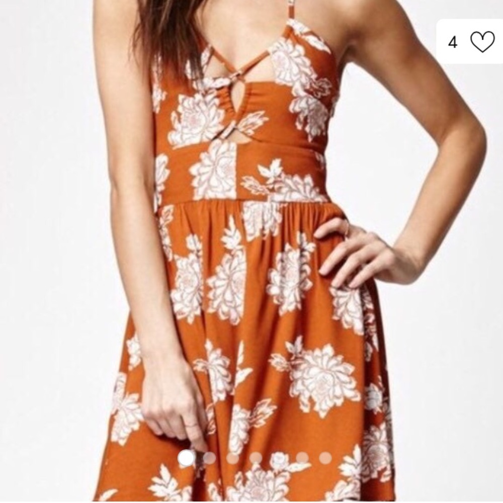 Kendall and Kylie Floral Halter Dress